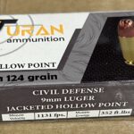 10 Case (10K rds) Pallet – TURAN Brass 9mm 124gr JHP DEFENSE MIL-SPEC Turkish Ammo - NO SALES TAX (TX ONLY) + competitive bulk shipping!