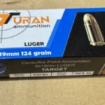 1000 Rds TURAN Brass 9mm 124gr FMJ MILSPEC Turkish Ammo - NO SALES TAX (TX ONLY) + $14.99 FLAT SHIPPING!